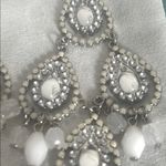 3 Pair Chic Silver Gunmetal Crystal Encrusted Dangle Drop Chandelier Earrings Photo 9