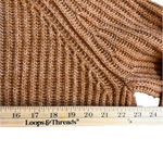 Aerie  rust brown ribbed pullover hoodie sweater, excellent condition size M Photo 4