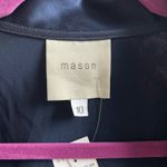 Michelle Mason MASON by Navy Taupe Sleeveless Dress Size 10 Silk Photo 4