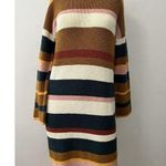 Madewell Drop-Shoulder Sweater Midi Dress Striped Knit Size Small Cotton Blend Photo 0