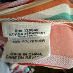 Bailey blue Multicolor Striped Sleeveless High Low Dress with Ruffle Size XL Photo 4