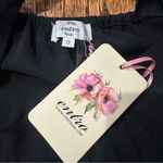Entro NWT Black Dress With Pockets Puffy Shoulder Small Photo 7