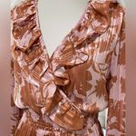 Lulus Exquisite Attention Lilac Floral Print Ruffled Long Sleeve Dress S Purple Photo 8