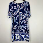Eliza J Eliza‎ J Vintage Floral Shift Dress Womens M Navy Pink Retro Y2K Preppy Cocktail Photo 6