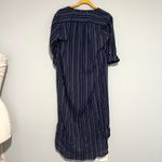 NEW NWT Everyday Ritual Navy Blue Ocean Stripe Maxi Dress Cover Up Size M Photo 2