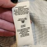 We The Free  People Gray Red Knitted V-Neck Bubble Tee Textured Raw Hem Small Photo 8