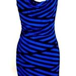Bar III Striped Blue Bodycon Dress sz M Photo 0