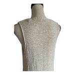 it's our time  Ivory Crochet Fringe Sweater Duster Size L Photo 8