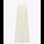 ZARA Limited Edition Linen Lace Dress Photo 8