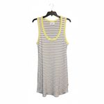 Sol Angeles  Monterey Stripe Dress Gray White Citron Yellow Small Photo 1