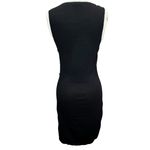 La Madona Y2K Tank Knit Dress M Black White Buttons Stretch Sporty Minimalist Size M Photo 3