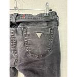 Guess  Black Low Rise Sturdy Denim Fitted Skinny Jeans With Some Fading Photo 3