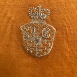 Gitano Ma Vintage Mock Neck Sweater Size Medium Embroidered Crest Collegiate Gold Photo 1