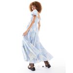 Free People Sundrenched Floral Tiered Puff Sleeve Maxi Dress Photo 4