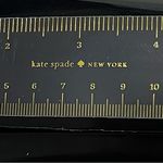 Kate Spade  Gold Polka Dot Pencil‎ Case with Ruler Cosmetic Case Photo 8