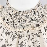 Bishop and Young New Floral Print Ruffle Smocked High Neck Top Isabel Ivory Photo 5