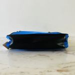 Michael Kors Polly Electric Blue Nylon East West Zip Chain Crossbody Bag Photo 4