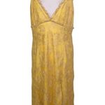 Majorelle Dress Draven Pastel Yellow Lace Flutter Sleeve Midi Dress, Size XL Photo 0
