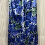 ROTATE Birger Christensen Sierina Womes Midi Dress XS Satin Puff Sleeve Blue Photo 2