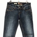 Kut From The Kloth Dark Denim Contrast Stitch Nicole High Rise Bootcut size 4 Photo 1