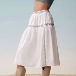 NWOT Banjanan Antonia Skirt Srinagar Embroidered White. MSRP $345. Size L White Size L Photo 0