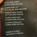 Free People  Maggie Floral Linen Blazer Jacket Women’s 6 Burgundy Boho Corpcore Photo 8