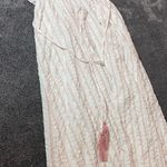 Moon River Striped Light Pink & White Classy Maxi Dress ( S ) Photo 5