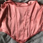 Pink Drape Front Strapless Crop Top Size L Photo 7