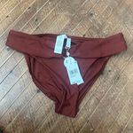 Sunshine 79 Womens Ring Sash Hipster Bikini Swimsuit Bottom Brown Size 12 Photo 2