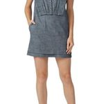 Coach 💕💕 Chambray Short Prairie Dress  ~ Blue 12 EUC 100% Cotton Prairie Chic Photo 4