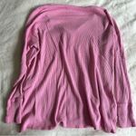 Aerie  Pink Waffle Henley Long Sleeve Size Medium Photo 10