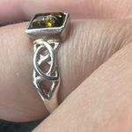sterling silver ring with a square Photo 1