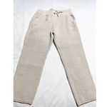 Everlane ReNew Sherpa Fleece Pants Womens Size S Drawstring Cozy Lounge Oatmeal Photo 2