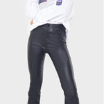 Pretty Little Thing  Black Faux Leather Pants Photo 0