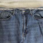 ZARA  Jeans Women's Size 8 Blue Mid Rise Straight Leg Raw Hem Denim Photo 7