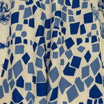 Tolani Collection Mae Geo Blue White Floral Knee Length Dress Size Large, NWT Photo 9