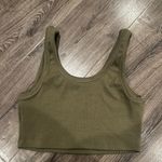 Signature 8  olive green bralette Photo 3