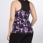 Torrid Active Purple Black Mesh Sleeveless Tank Top Size 6X Photo 1