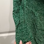 Reformation Green Floral Wyoming Kelli Dress Size Large $248 Photo 4