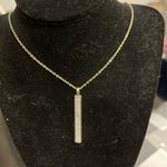 Chloe + Isabel  Linear Crystal Bar Necklace 30" plus extender Photo 0