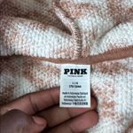 PINK - Victoria's Secret Pink VS Brown/White Animal Print V-Neck Sherpa Pullover Hoodie SIZE L Photo 2