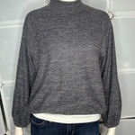 All in Favor  Mock Neck Sweater Top Charcoal Size XS Photo 0