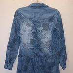 American Eagle  Outfitters blue floral denim long sleeve mini dress Photo 5