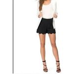 Monteau Women’s extra small Black shorts with scallop hem​ Photo 4