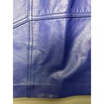 Together Leather Skirt Womens 12 Blue High Waist Pencil Genuine Lined Midi YKK Photo 3