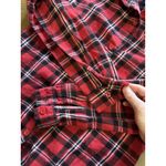 NFL Team Apparel Kansas City Chiefs Flannel Shirt Womens Red Size Small Football Photo 8