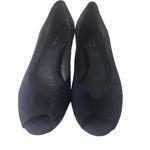 Marc Jacobs blue suede peep-toe pumps chunky low heel Size 37.5 / 7.5 Photo 2