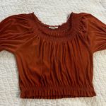 ZARA burnt orange blouse Photo 1