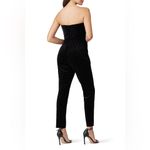 Monique Lhuillier ML  Black Velvet Studded Jumpsuit Size 0 Photo 1