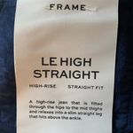 frame denim Frame Le High Straight Leg High Waist Bright Navy Blue Cotton Jeans Size 24 NWT Photo 6